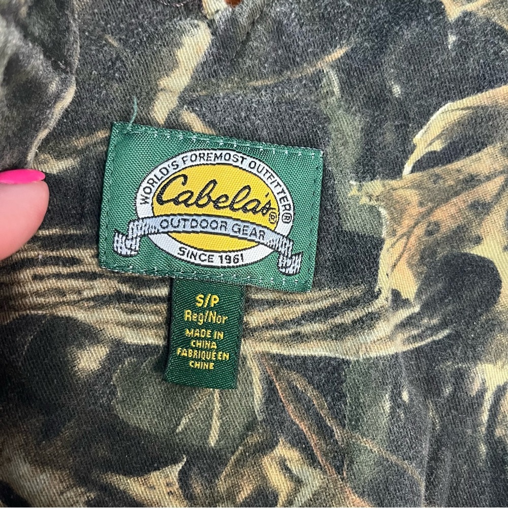 Cabela’s boys flannel camo overalls size small - Picture 3 of 6